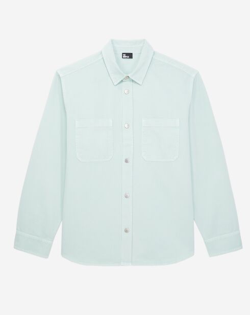 Surchemise en denim bleue