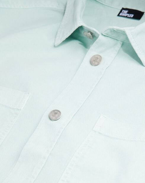 Surchemise en denim bleue