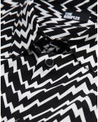Chemise col classique imprimé noire