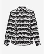 Chemise imprimée noire