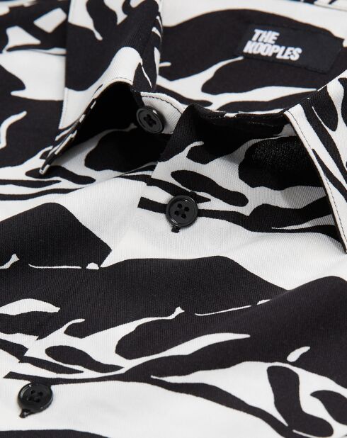 Chemise imprimée noire