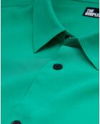 Chemise col classique verte