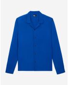 Chemise boutonnée bleue