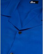 Chemise boutonnée bleue