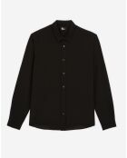 Chemise 100% Soie noire