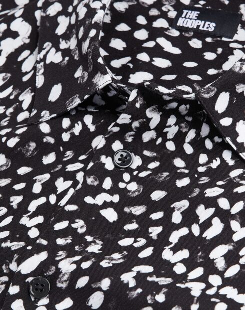 Chemise imprimée noire