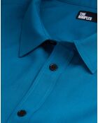 Chemise fluide bleue