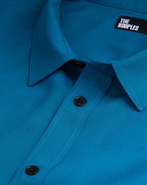 Chemise fluide bleue