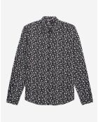 Chemise imprimée noire