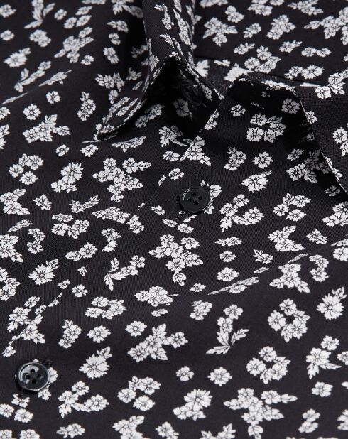 Chemise imprimée noire