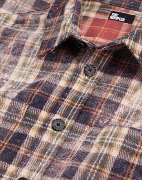 Chemise à carreaux multicolore