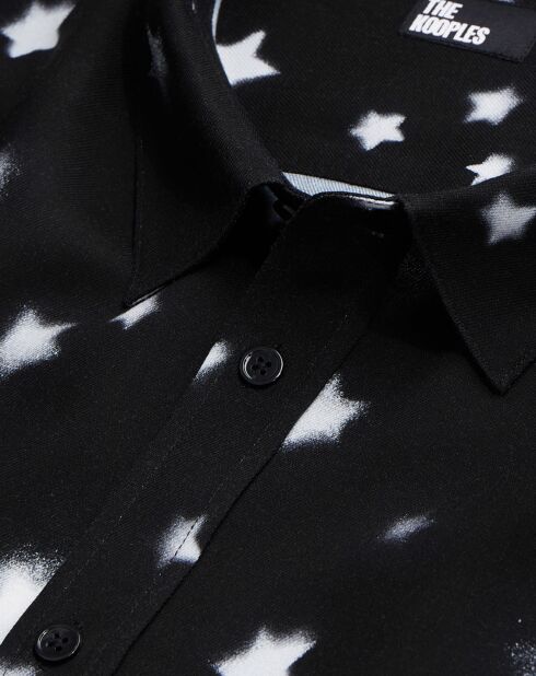 Chemise imprimée noire