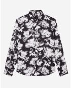 Chemise imprimée noire
