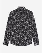 Chemise imprimée noire
