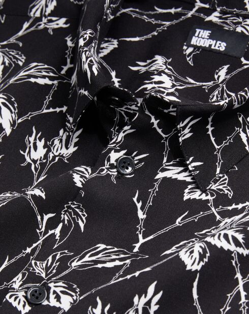 Chemise imprimée noire