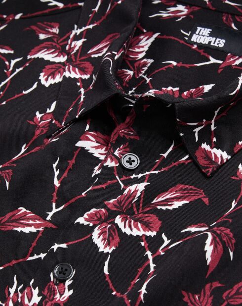 Chemise imprimée noire