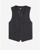 Gilet de costume en Laine noire
