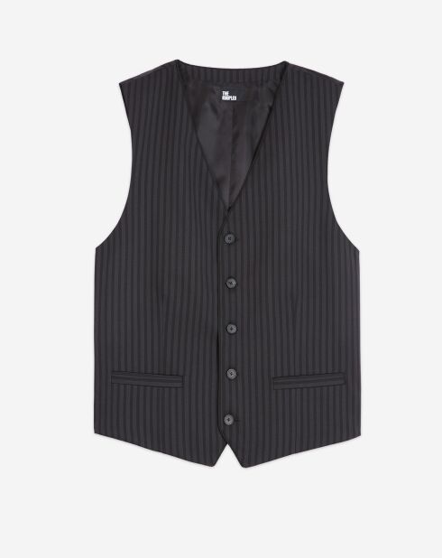 Gilet de costume en Laine noire