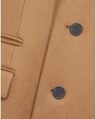 Manteau long en Laine mélangée camel
