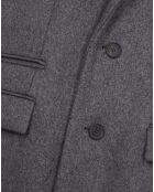 Manteau long en Laine mélangée gris