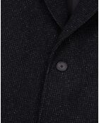 Manteau long en Laine mélangée noir