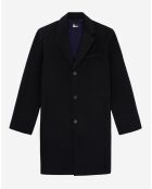 Manteau long en Laine mélangée noir