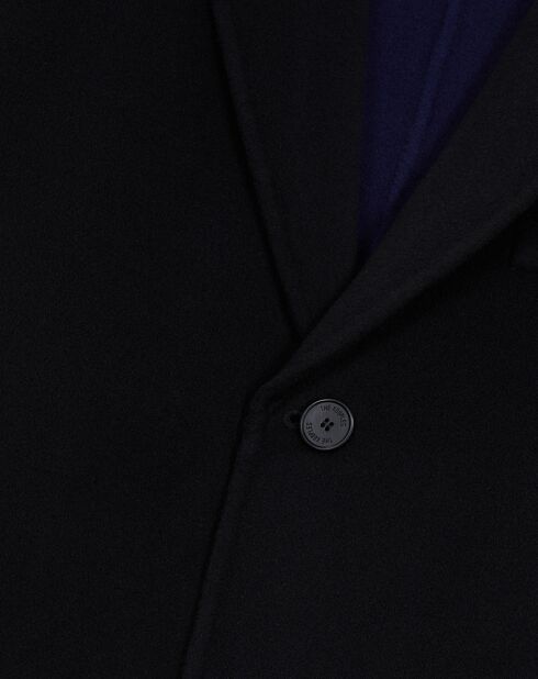 Manteau long en Laine mélangée noir