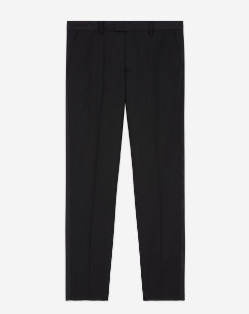 Pantalon de costume 100% Laine noir