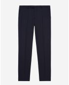 Pantalon de Costume 100% Laine bleu marine