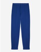 Pantalon taille élastique bleu