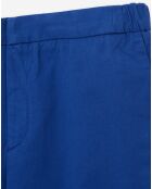 Pantalon taille élastique bleu