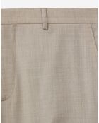 Pantalon de Costume 100% Laine fil à fil beige