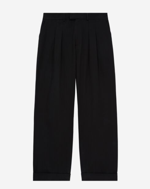 Pantalon large noir