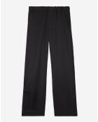 Pantalon effet satin noir