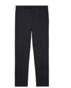 Pantalon de Costume 100% Laine Prince de Galles bleu marine