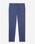 Pantalon en Laine flanelle bleu