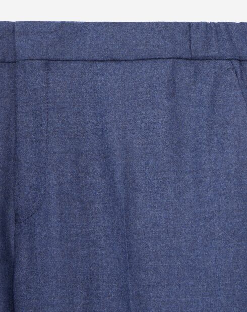 Pantalon en Laine flanelle bleu