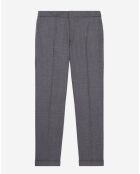 Pantalon en Laine flanelle gris