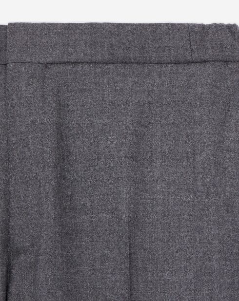 Pantalon en Laine flanelle gris