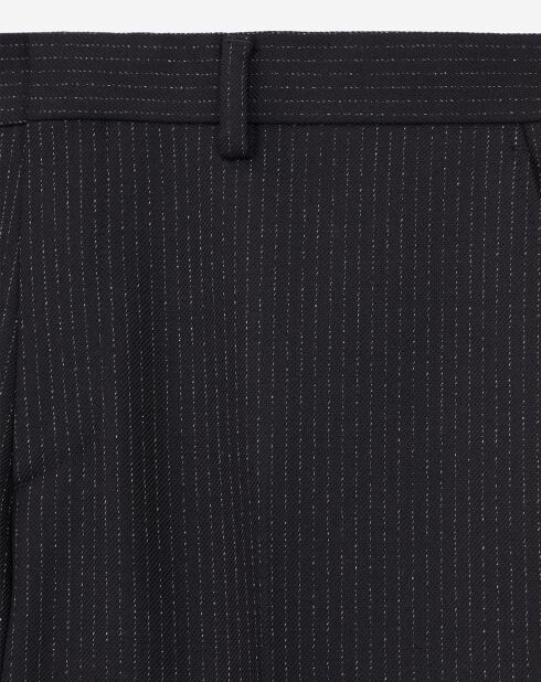 Pantalon de costume à rayures noir