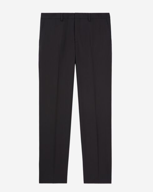 Pantalon de Costume en Laine noir