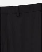 Pantalon de Costume en Laine noir