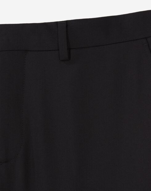 Pantalon de Costume en Laine noir