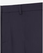 Pantalon de Costume en Laine bleu marine