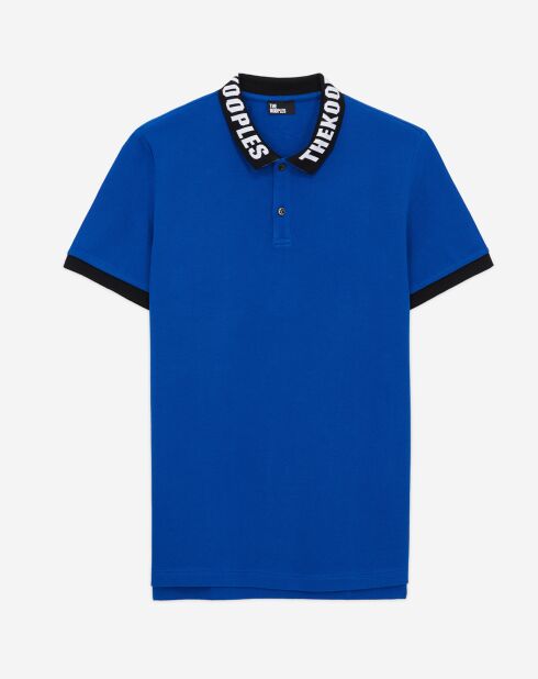 Polo coupe classique bleu