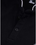 Polo slim col officier noir