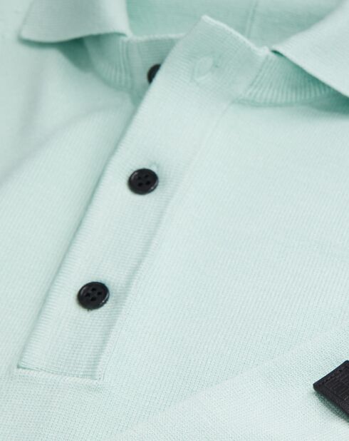 Polo en maille bleu