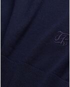 Pull en Laine mérinos bleu marine