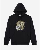 Sweat à capuche sérigraphié tigre noir