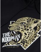 Sweat à capuche sérigraphié tigre noir